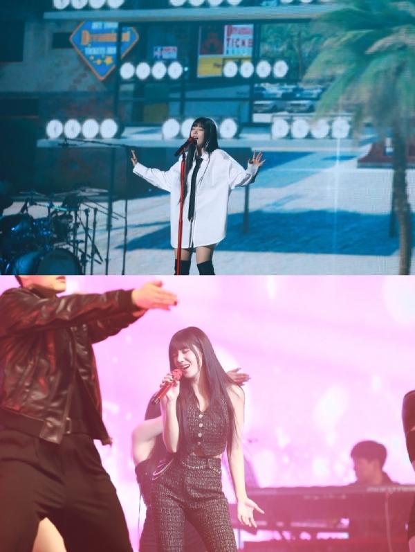 Kwon Eunbi Wraps Up Solo Concert with Special Guests MeloMance's Kim Minseok and Song Ga-in Kwon Eunbi Wraps Up Solo Concert with Special Guests MeloMance's Kim Minseok and Song Ga-in