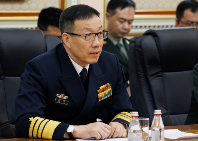 Chinese Defense Minister Admiral Dong Jun Chinese Defense Minister Admiral Dong Jun