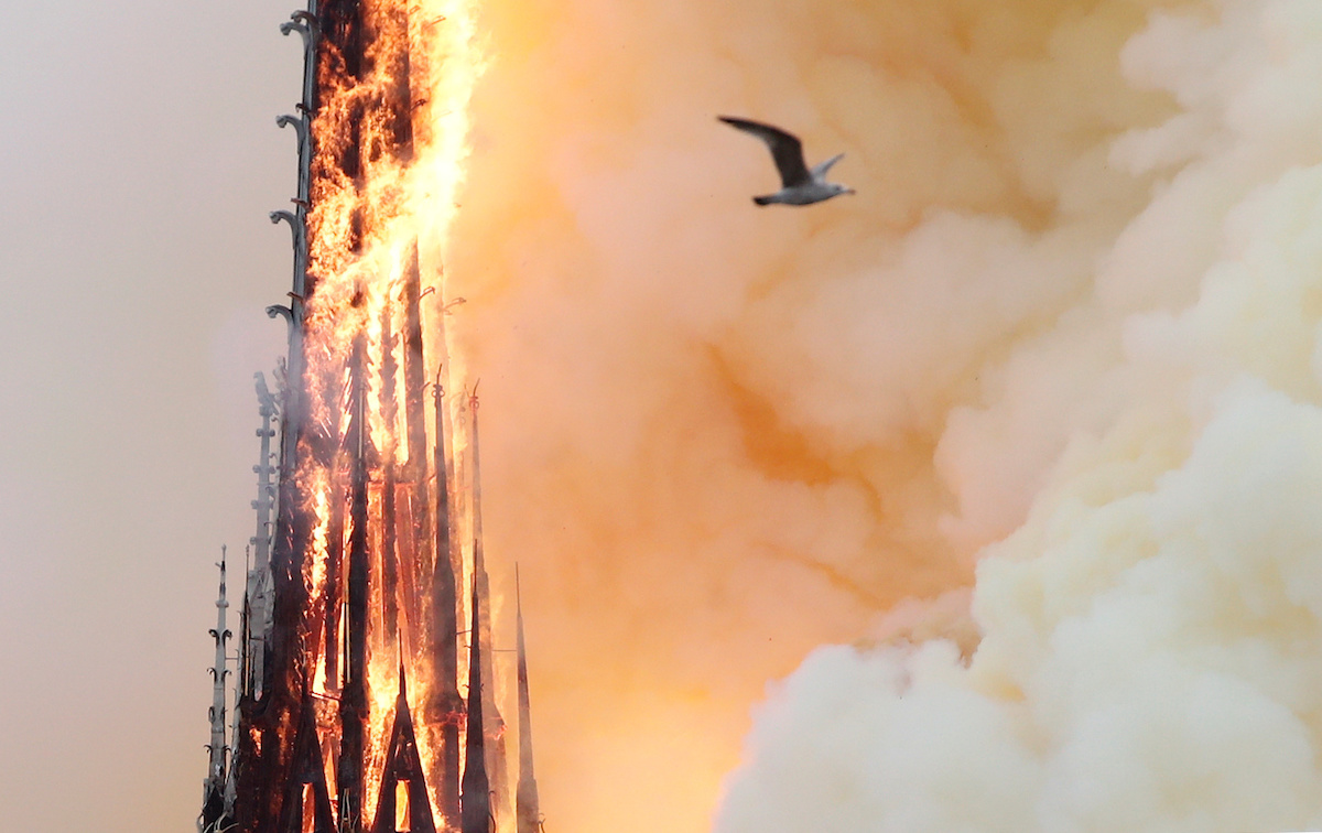 Fire at Notre Dame Cathedral in Paris Fire at Notre Dame Cathedral in Paris